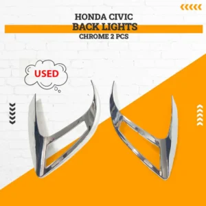 Used Honda Civic Back Lights Chrome 2 Pcs 2016 - 2021 - MA001034+1035 Rough Condition